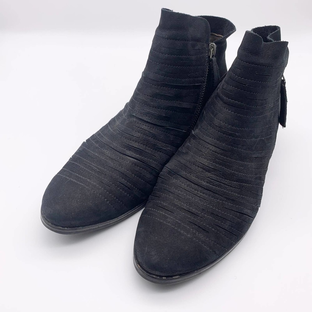 PAUL GREEN Malibu Nubuck Sliced Double Zip Booties - Picture 2 of 14